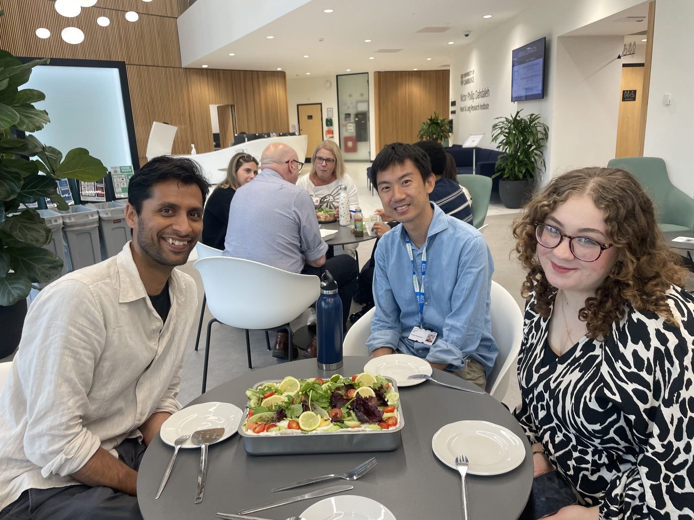 Lab lunch in Sweden
